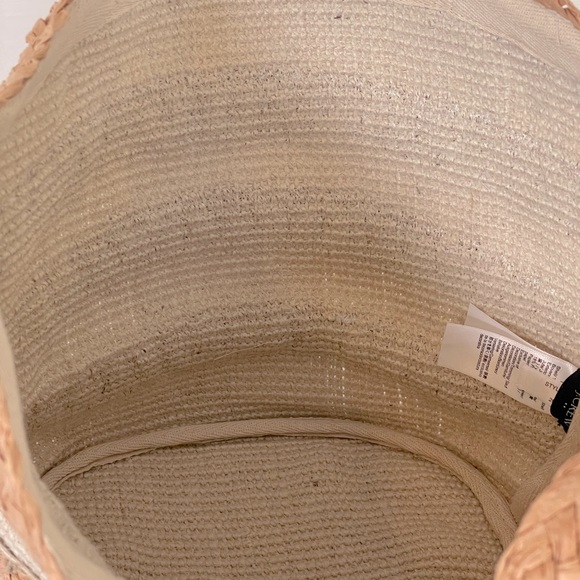 J.CREW FACTORY Straw Tote Bag - Natural - New With Tags - Picture 6 of 7